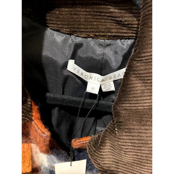 Veronica Beard Piana Plaid Jacket size 10 - Picture 3 of 7